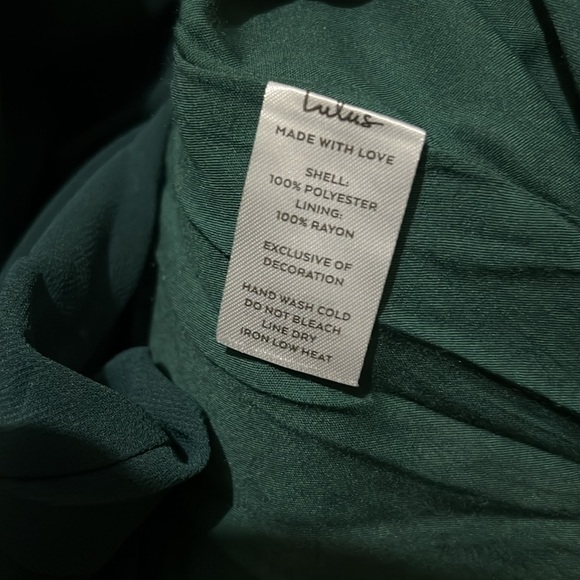 Lulu's Teal Long Sleeve Dress size large nwt - Picture 8 of 9